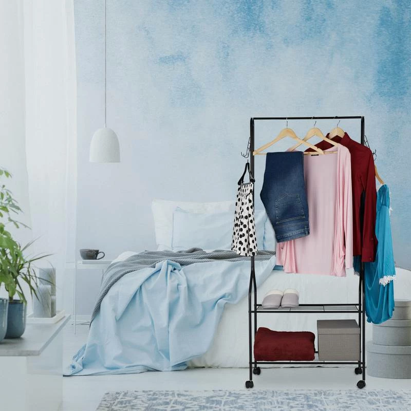 Penderie à Roulettes Avec étagères 4 Penderie à Roulettes Avec étagères – Image 2