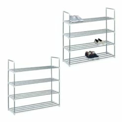 Meuble à Chaussures 4 étages En Lot De 2