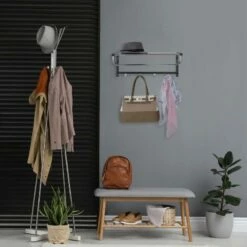 Porte-manteaux Mural Avec Rangement -HOME24 Soldes 63de282d5b2f415a9fb566d07032f513