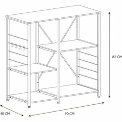 Etagère De Cuisine En Bois Et Métal Stan -HOME24 Soldes 64fd545dd7c84d409830480798f1de05