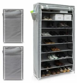 3x Meubles à Chaussures Anthracite