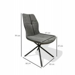 Lot 2 Chaises Design Tissu - MONTAINE -HOME24 Soldes 68acc657026a470c8f86b3d47dbe3e9b