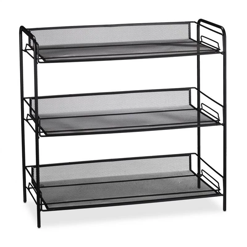 Étagère à Chaussures Avec 3 étages 10 Étagère à Chaussures Avec 3 étages – Image 8