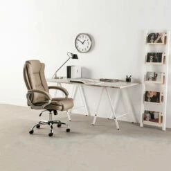 Chaise De Bureau Karen Elevable Blanc -HOME24 Soldes 6e05b0488d1d4388a47e510354ca1639