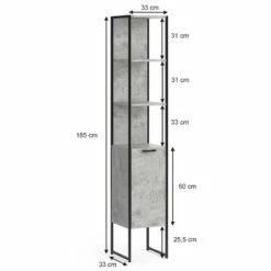 Colonne De Salle De Bain Fyrk Béton 15 Colonne De Salle De Bain Fyrk Béton -HOME24 Soldes 6fe0ac68f0b74fc5a502463ccdcf1842