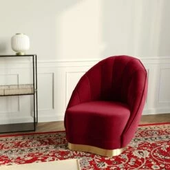 Fauteuil BETTY Bordeaux -HOME24 Soldes 6ffdf04ec2ef4cfa9271a8beef7b54cc
