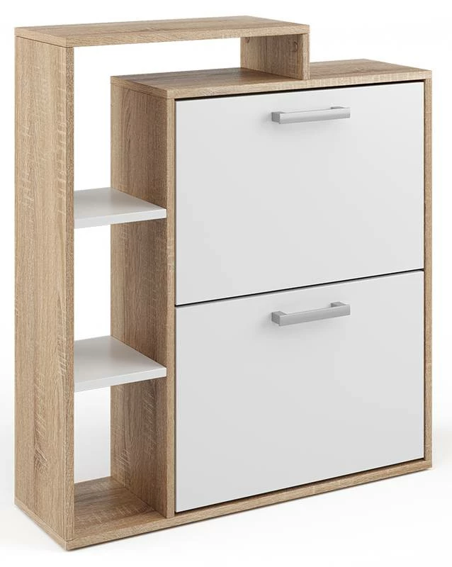 Meuble à Chaussures Orlando Blanc/béton 7 Meuble à Chaussures Orlando Blanc/béton – Image 5