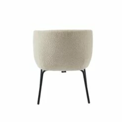 Fauteuil BELEM En Tissu Bouclette Blanc -HOME24 Soldes 78c07e8443114a4ca3f1fb546eea34e8