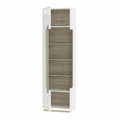 Meuble Vitrine Blanc Décor Bois Clair -HOME24 Soldes 78cbe06a0a3141a9be2a5f5fc4a13af7