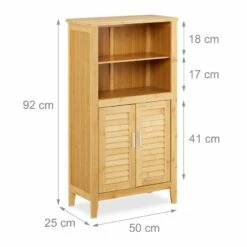 Armoire De Salle De Bain LAMELL Bambou 21 Armoire De Salle De Bain LAMELL Bambou -HOME24 Soldes 79114e09416c40dcbc7cf7295f909427