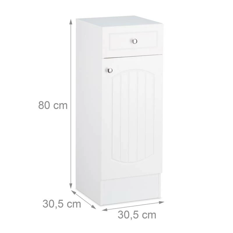 Armoire De Salle De Bain En Bois Blanc 9 Armoire De Salle De Bain En Bois Blanc – Image 7