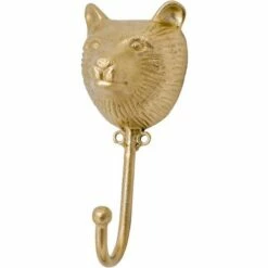 Patère En Laiton Recyclé Ours