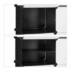 Étagère à Chaussures Blanc Et Noir -HOME24 Soldes 7a696ea7ad80466a8651062f5335ef89