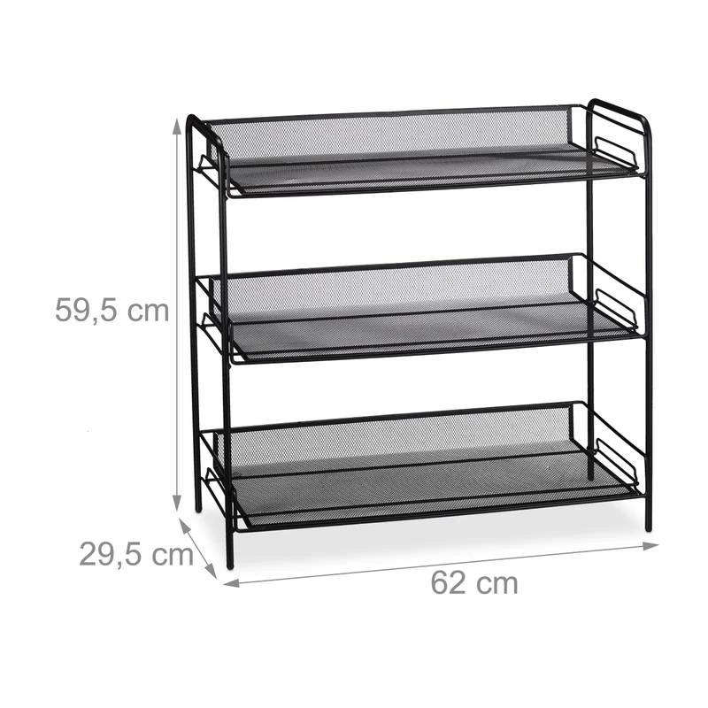 Étagère à Chaussures Avec 3 étages 6 Étagère à Chaussures Avec 3 étages – Image 4