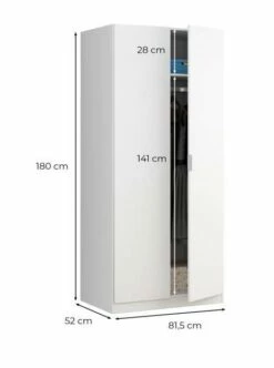 Armoire Penderie 2 Portes L82 X H180 Cm -HOME24 Soldes 7e7b377aa1a54e71baa10871a3fef98a.cropped 187 42 452 607.processed