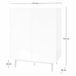 Meuble à Chaussures LINDHOLM - 2 Portes 35 Meuble à Chaussures LINDHOLM - 2 Portes -HOME24 Soldes 8000024234 230728 500 SKETCH DETAILS P000000008000024234 sketch