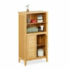 Armoire De Salle De Bain LAMELL Bambou 16 Armoire De Salle De Bain LAMELL Bambou -HOME24 Soldes 81a64421e79d48e39c46a64ba786c677