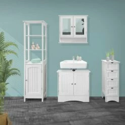 Meuble Sous-vasque 60x30x60cm Blanc 9 Meuble Sous-vasque 60x30x60cm Blanc -HOME24 Soldes 83d1d232bde046b397228776a3ec9fe1