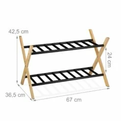 Étagère à Chaussures Avec 2 Niveaux -HOME24 Soldes 85b5d569f001408f86d9e20eda8a7ba4