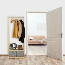 Portant En Bambou Avec Boîtes En Tissu -HOME24 Soldes 863345a847cc4f7b9f9a7984905030bd