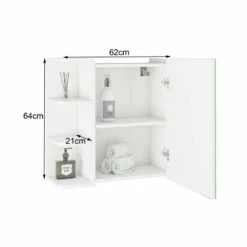 Armoire De Toilette 62x64x21 Cm Blanc -HOME24 Soldes 86422a2fed0a4da8b9cf8eced2a2b159