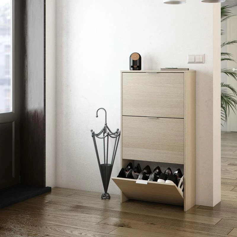 Meuble à Chaussures 3 Portes Rubi 9 Meuble à Chaussures 3 Portes Rubi – Image 7