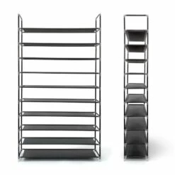 2x Étagères à Chaussures 50 Paires Gris -HOME24 Soldes 896debc56fdd4fe3bb5a6593285a0d48