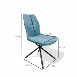 Lot 2 Chaises Design Tissu - MONTAINE -HOME24 Soldes 8b47e7d271ad4a57bed99d7493a28f31