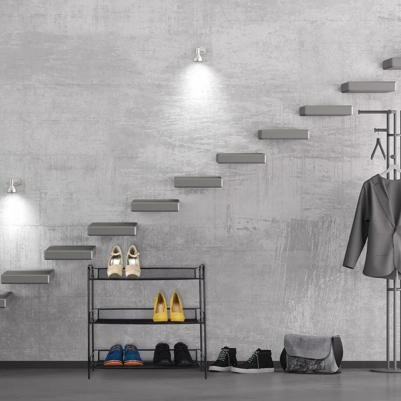 Étagère à Chaussures Avec 3 étages 4 Étagère à Chaussures Avec 3 étages – Image 2