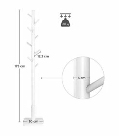 Porte-manteau Sur Pied Blanc 8 Crochets -HOME24 Soldes 8faea2e3232f40198bcc6f80536f24cf