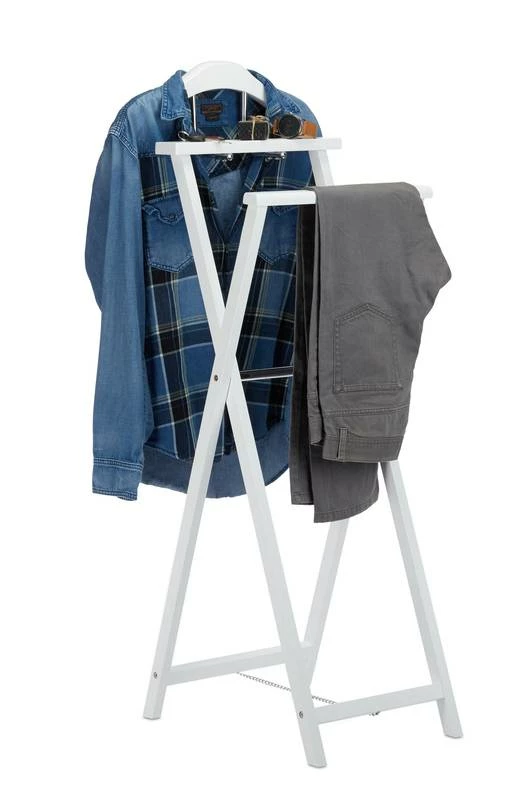 Valet De Chambre Blanc Pliable 3 Valet De Chambre Blanc Pliable