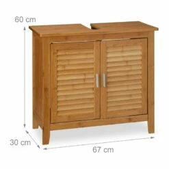 Meuble Dessous De Lavabo LAMELL Bambou -HOME24 Soldes 902d6f42906d421785164115285e580b