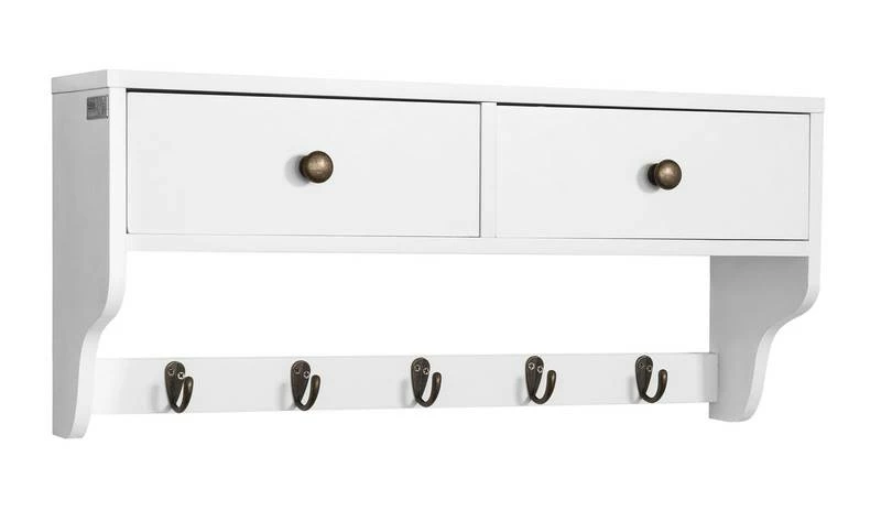 Portemanteau Étagère Murale FRG178-W 3 Portemanteau Étagère Murale FRG178-W