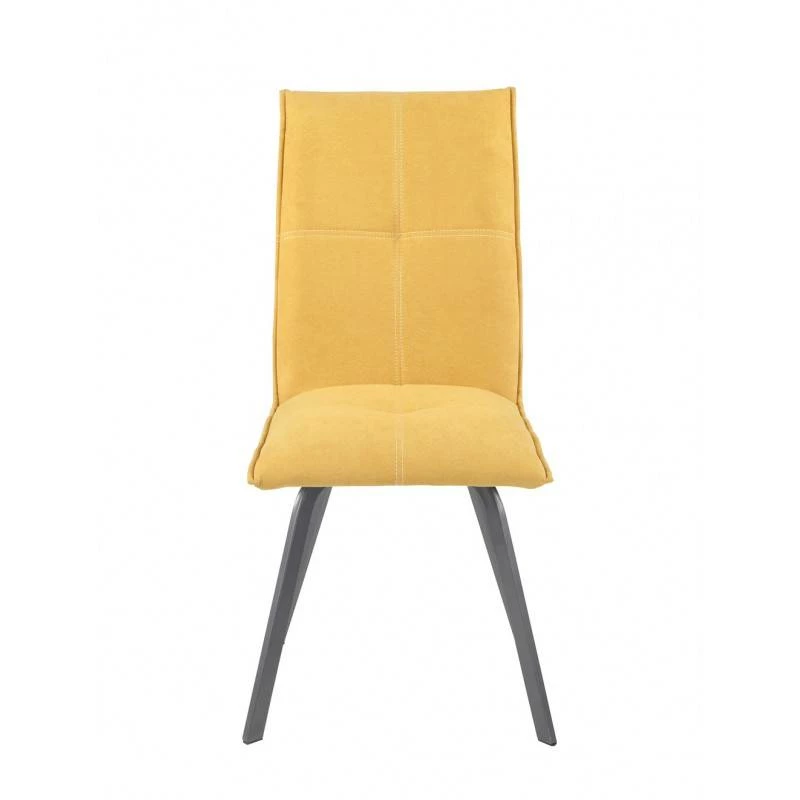 Lot 2 Chaises Tissu Pieds Métal - ARIA 5 Lot 2 Chaises Tissu Pieds Métal - ARIA – Image 3