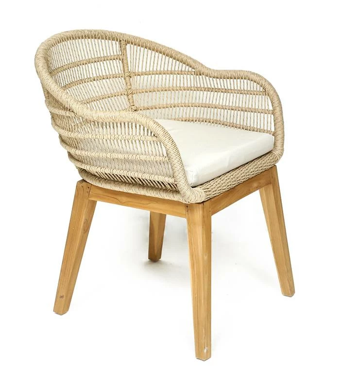 Maelie - Chaise En Teck Massif Et Corde 3 Maelie - Chaise En Teck Massif Et Corde