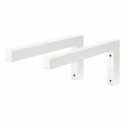 Support Mural En L 300x150x30 Mm Blanc