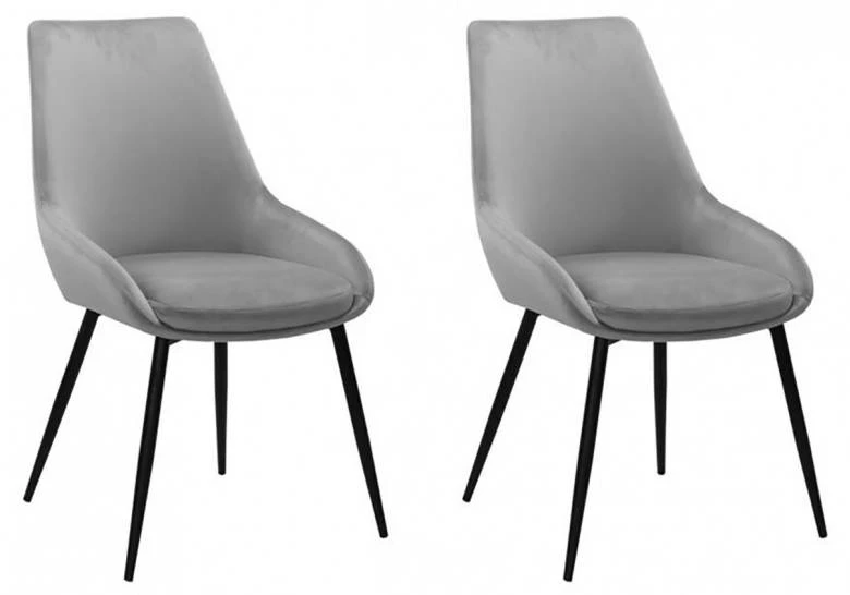 2 Chaises En Velours Bleu - JAZZY 8 2 Chaises En Velours Bleu - JAZZY – Image 6