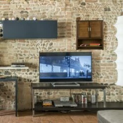 Armoire Suspendue LAMELL SDB Brun Foncé -HOME24 Soldes 999e2f1f0aca44e38600fecbf3db4229