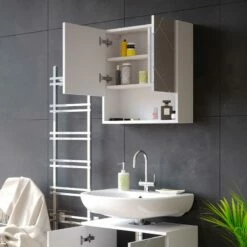 Armoire De Toilette Irma Blanc Brillant -HOME24 Soldes 9bb25c81035b4c6a823fa721cea824b6
