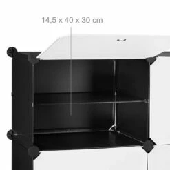Étagère à Chaussures Blanc Et Noir -HOME24 Soldes 9c1062b115144b6d84490f2ab99770cd