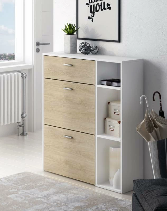 Meuble Chaussures Chêne/Gris Anthracite 21 Meuble Chaussures Chêne/Gris Anthracite – Image 19