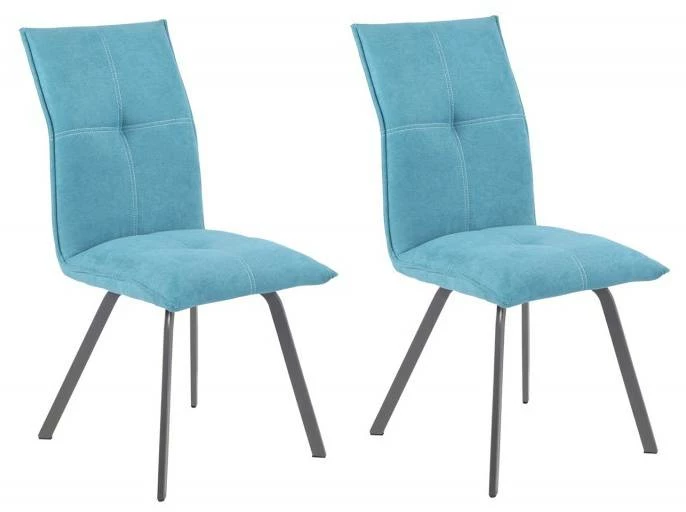 Lot 2 Chaises Tissu Pieds Métal - ARIA 18 Lot 2 Chaises Tissu Pieds Métal - ARIA – Image 16