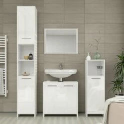Meuble Sous-lavabo Kiko Blanc Brillant -HOME24 Soldes a2aeb75c5f5a420788bbeca6f90c2288