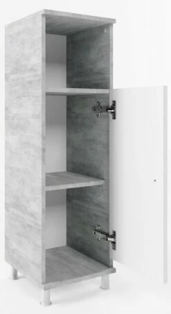 Chiffonnier Fynn Béton/blanc