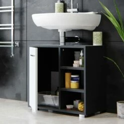 Meuble Sous-lavabo Perry Anthracite 10 Meuble Sous-lavabo Perry Anthracite -HOME24 Soldes a4f8785a715a46b9951cfc6e639c1fcb