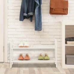 Étagère Chaussures Blanche Empilable X2 -HOME24 Soldes a515ee2f07ff4bfe8fdc2ee8a6da88ed