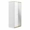 Armoire 2 Portes 1 Miroir L91cm Tulle