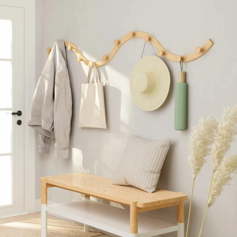 Umbra Porte Manteaux Mural 12 Crochets Slinka 10 Umbra Porte Manteaux Mural 12 Crochets Slinka – Image 8