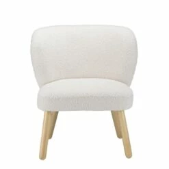 Fauteuil En Tissu Bouclette Blanc -HOME24 Soldes a95487c191534309b1a8a46c2fc608b6