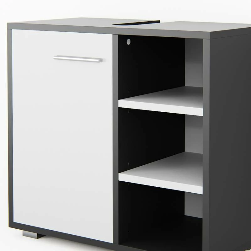 Meuble Sous-lavabo Perry Anthracite 7 Meuble Sous-lavabo Perry Anthracite – Image 5